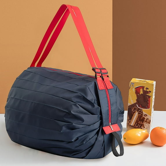 ZhyrZng Folding Shopping Bag Bag For Travel One Shoulder Portable Thick Large Grocery Bag Supermarket Bag