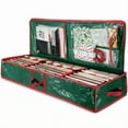 thumbnail image 1 of ZhyrZng Gift Wrap Organizer Wrapping Paper Organizer Storage | Christmas Decoration Storage Bag & Underbed Holiday Container for Rolls Ribbons Bows with Handle 105x36x16cm Waterproof, 1 of 7