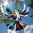 thumbnail image 1 of ZhyrZng Hummingbird Suncatcher Stained Glass, Hummingbird Sun Catchers Indoor Windows Hanging Decor, Acrylic Birds Suncatchers for Windows Decoration for Bird Lovers, Wall Decorative Pendant #6, 1 of 8