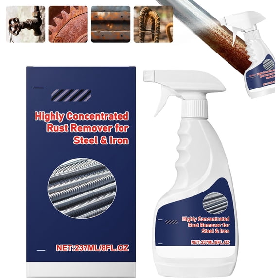 ZhyrZng Rust Remover for Metal Maintenance - Rust Removal Spray 120ml with Highly Concentrated Steel Rust Remover Formula for Tools Stainless Steel Automotive Parts