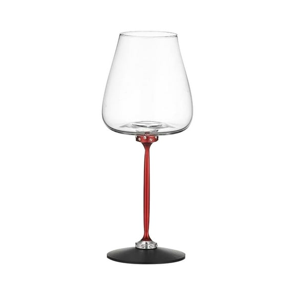 ZhyrZng Spinning Wine Glass Goblet Wine Glasses Rotating Crystal Wine Glass Rotating Red Wine Cup Aluminum Alloy Glass Cup Happy Gravity Tall Cup Rotating Automatic Awakening Wine Cup