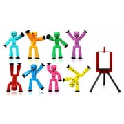 ZiNG Revolution Stikbot 8 Solid Tripod Action Figure Set, 9 Pieces