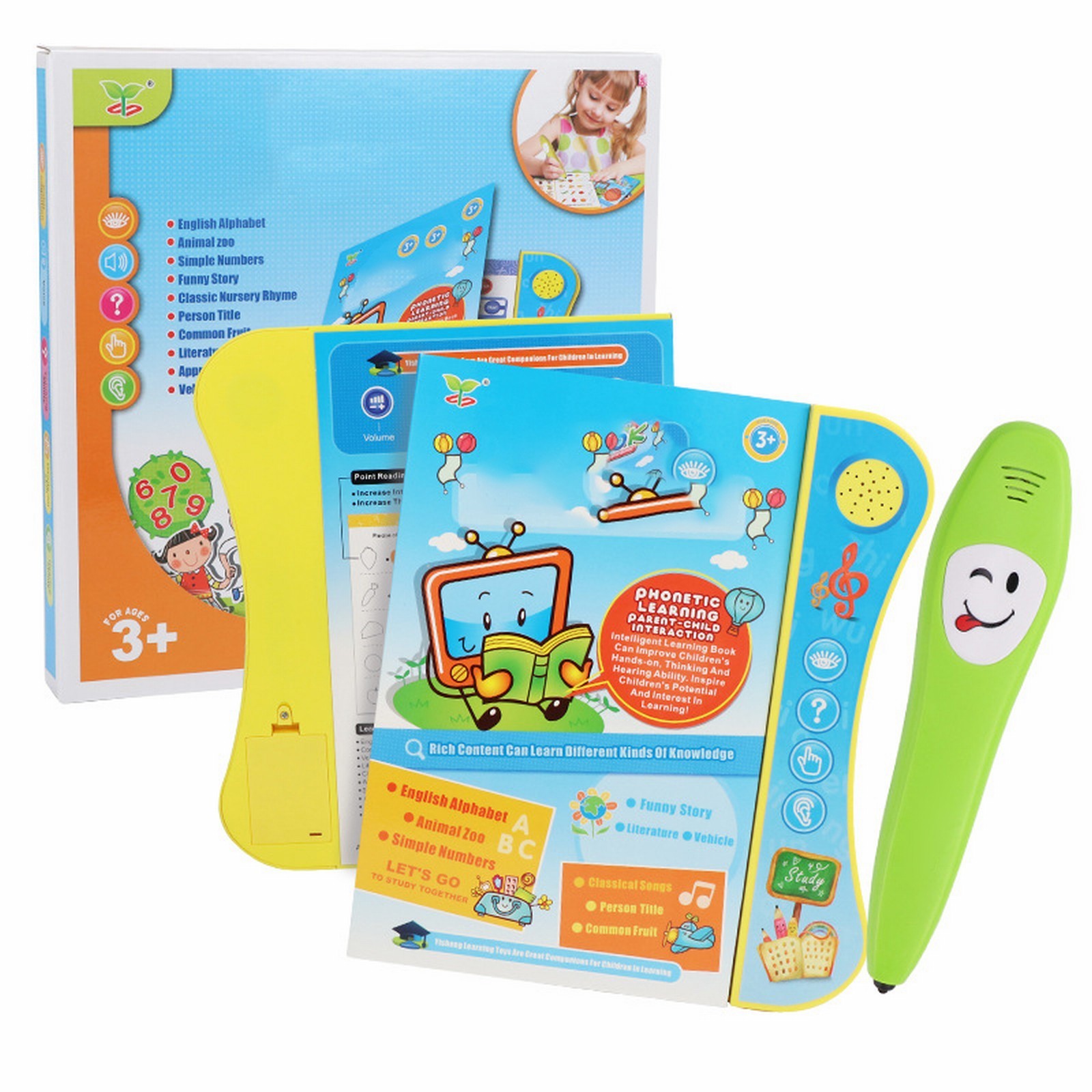ZiSUGP ABC Sound Book For Children English Letters & Words Learning ...