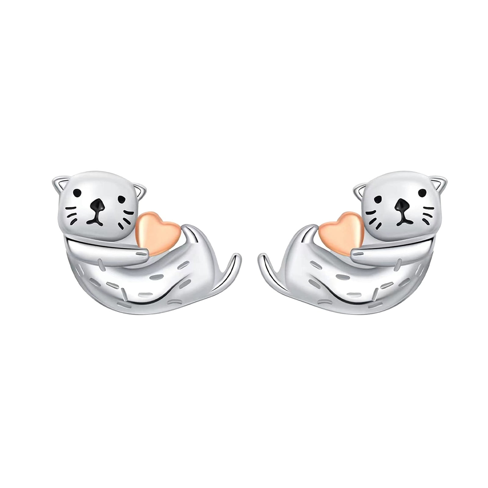 ZiSUGP Sea Otters Earrings Korean Version Small Fresh and Lovelys ...