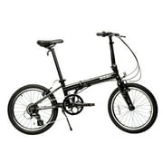 Zizzo Urbano 20 Wheel, 8-Speed Aluminum Alloy Folding Bike for All Genders, Dark Gray