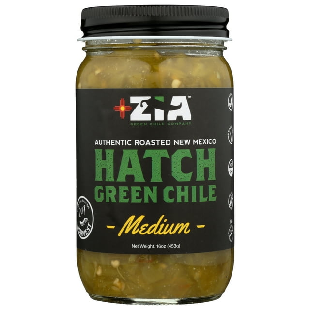 Zia Green Chile Company - Green Chile Medium Hatch , 16 Oz