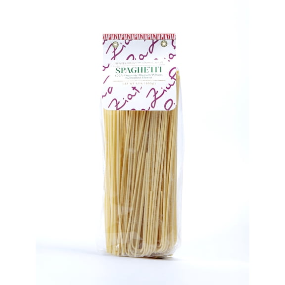 Zia Pia Organic Pasta - Spaghetti (500g) | Traditional Italian Pasta | Small Batch Organic | Made in Italy |