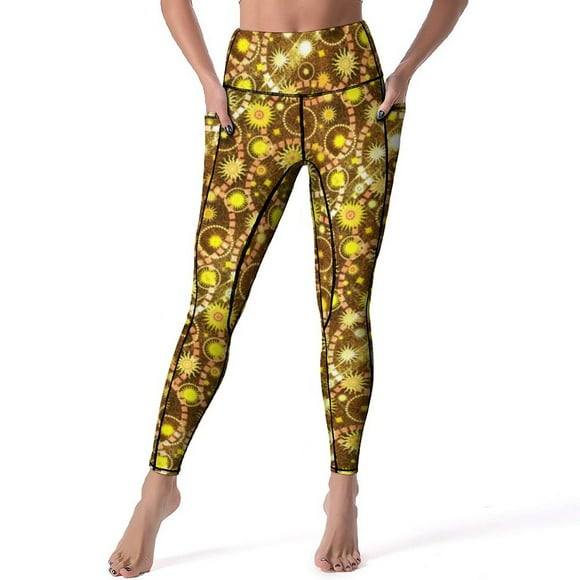 Zia Sun Symbol Quality Leggings New Mexico State Flag Red Gym Yoga Pants Women Push Up Breathable Leggins Elastic Sports Tights