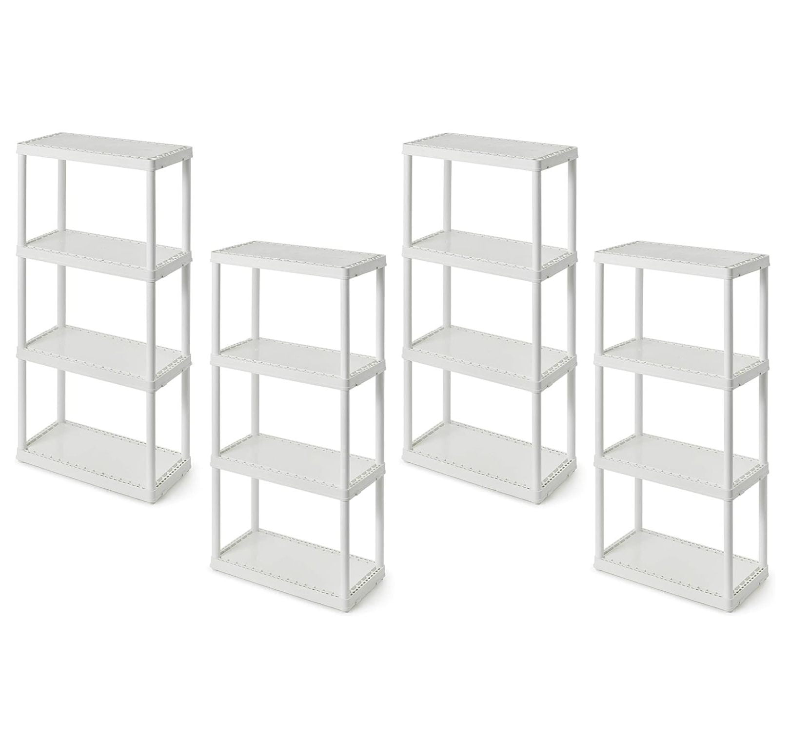 Ziazbyiny 4 Shelf Fixed Height Solid Light Duty Storage Unit 12 X 24 X For Home Garage 4757