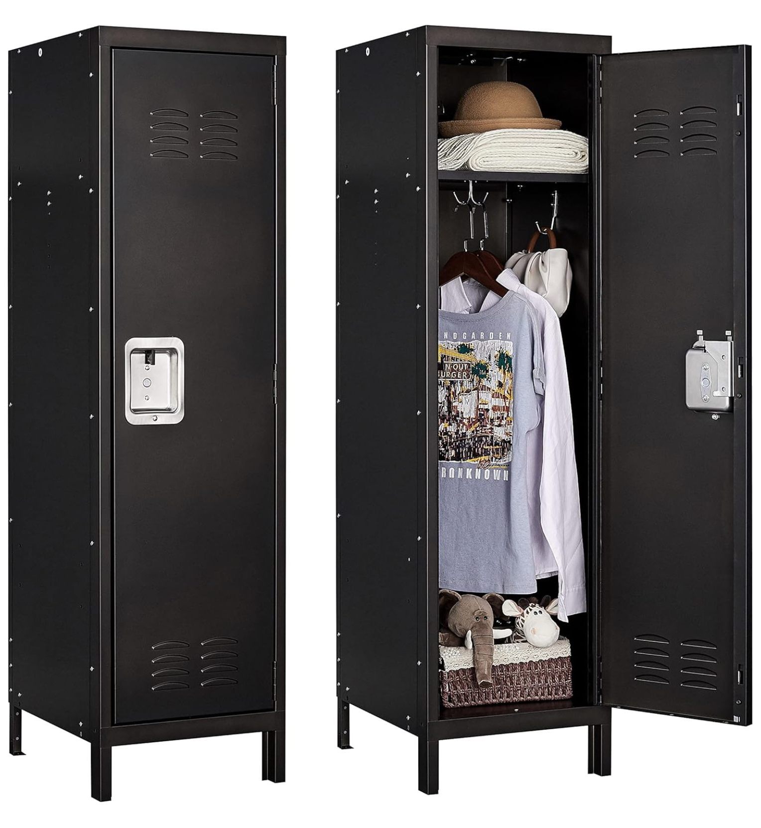 ZiaZbYinY Metal Locker Storage Cabinet, Lockers Locking Cabinet Lockers ...