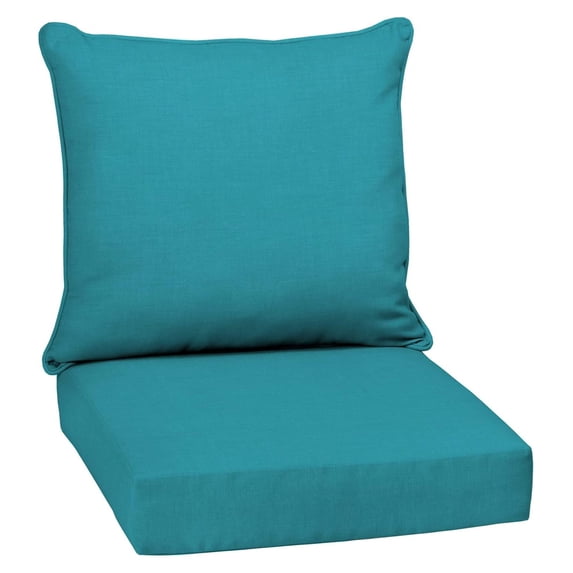 ZiaZbYinY Outdoor Deep Seat Set, 24 x 24, Water , Fade Resistant, Deep Seat Bottom and Back Cushion 24 x 24, Lake Blue Leala