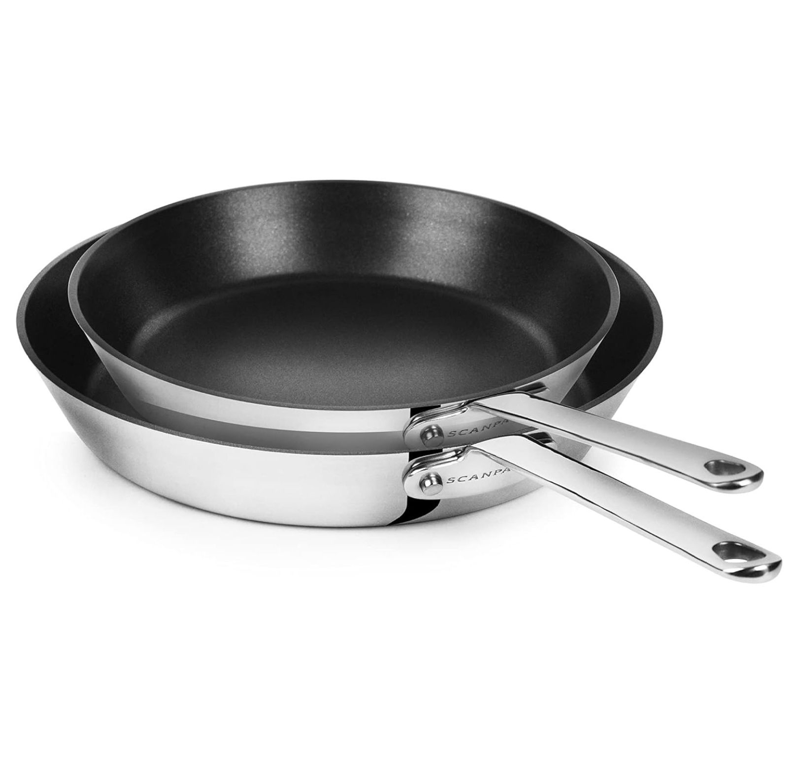 ZiaZbYinY Stratanium+ Nonstick Stainless Steel 9.5 & 11" Fry Pan