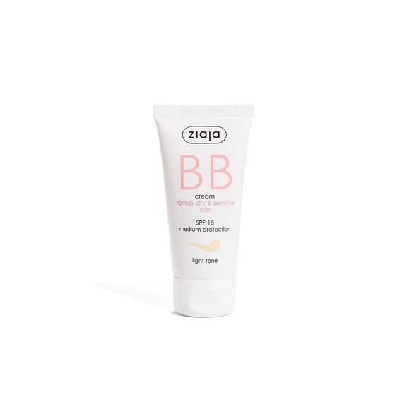 Ziaja BB Cream Light Tone SPF 15 for Normal, Dry and Sensitive Skin 50ml