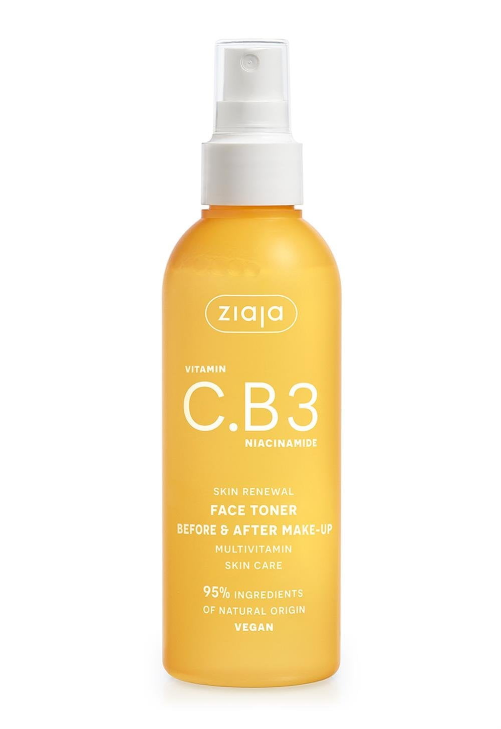 Ziaja Vitamin C.B3 Niacinamide Daily Facial Toner Spray 190ml