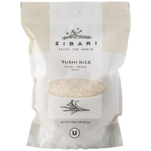 Zibari - Sushi Rice - Kosher - 2 Lb (907g) - Product From Japan - Gourmet Food - Artisanal - Chef Approved - Kitchen - International Cuisine