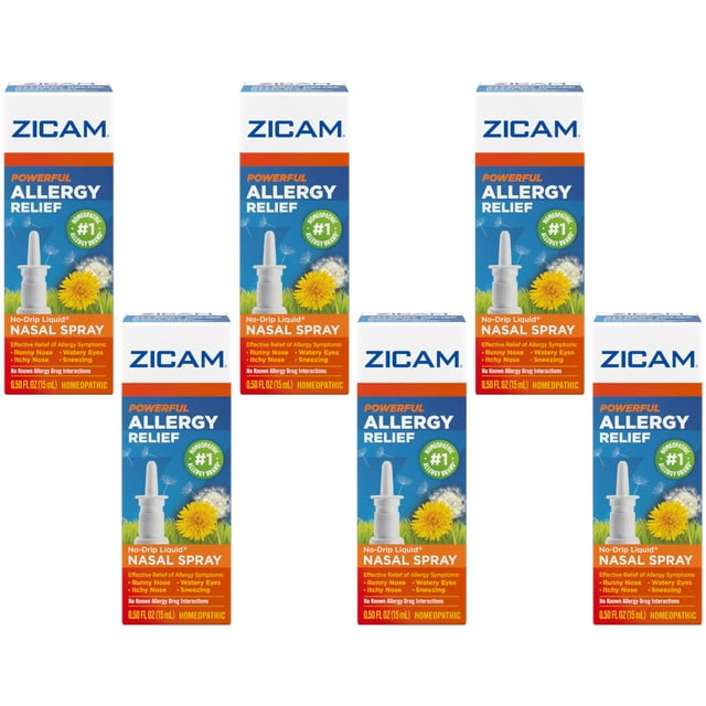 Zicam Allergy Relief Nasal Spray 0.50 oz (Pack of 6)