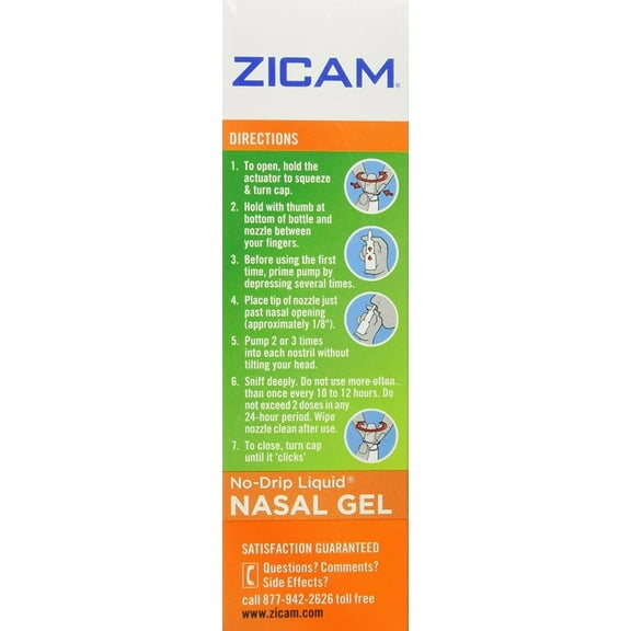 Zicam Ext Congestion Nase Size .5z Zicam Extreme Congestion Relief Nasal Gel .5z