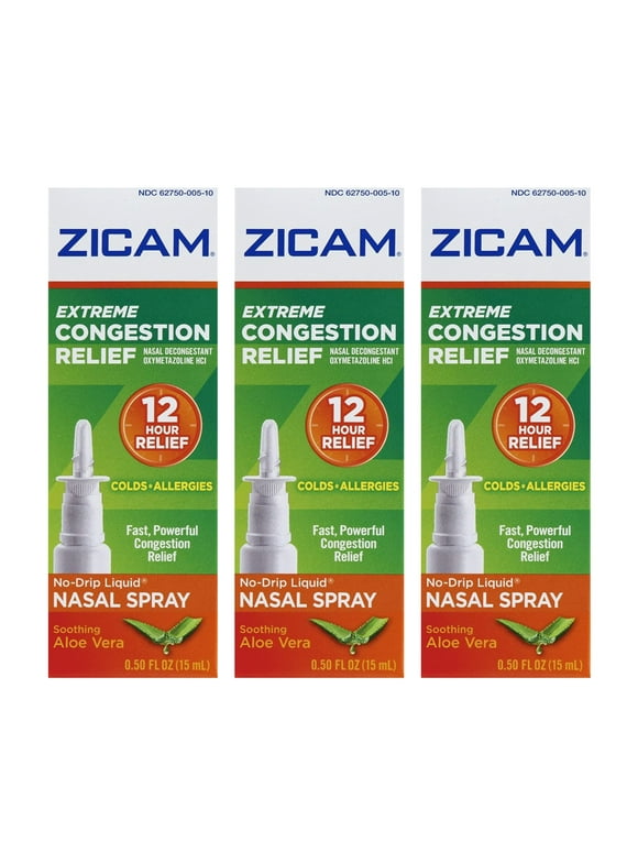 Zicam Extreme Congestion Relief Liquid Nasal Gel - 0.5 oz, 3 Pack