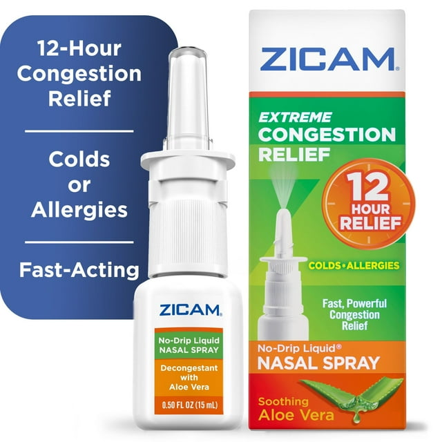 Zicam NoDrip Nasal Spray, Extreme Congestion Relief, Sinus & Allergy