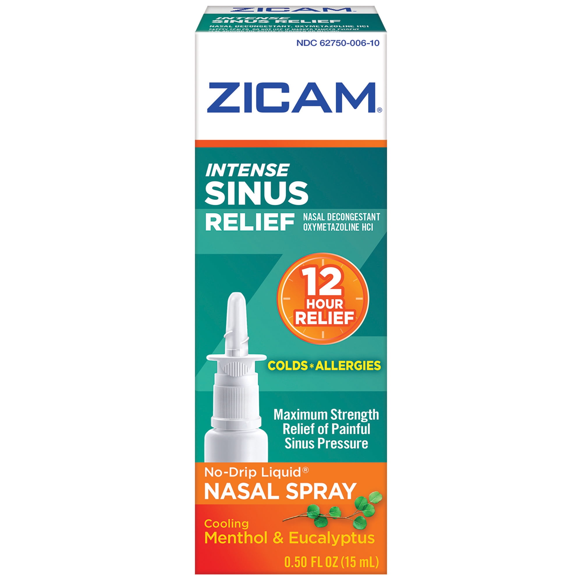 Zicam Intense Sinus Relief Nasal Spray 0.5 fl oz Colds, Allergies