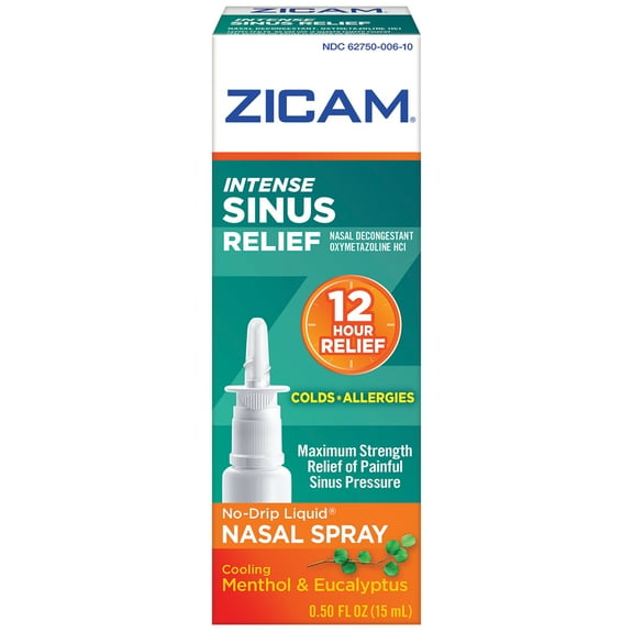 Zicam Intense Sinus Relief Nasal Spray 0.5 fl oz Colds, Allergies