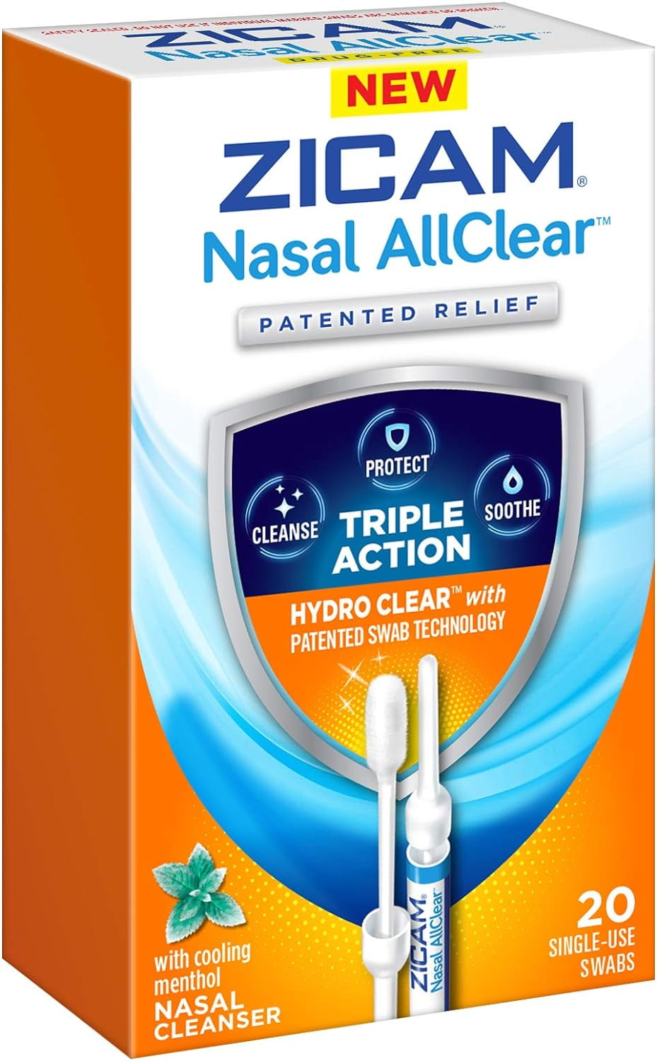Zicam Nasal AllClear, Triple Action Nasal Cleanser with Cooling Menthol