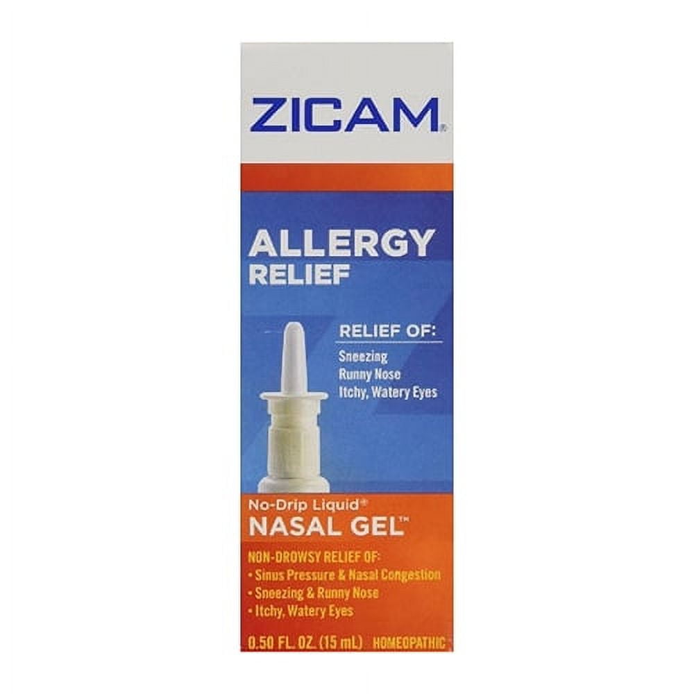 Zicam NoDrip Liquid NonDrowsy Allergy Relief Nasal Gel, 0.5 Oz, 2