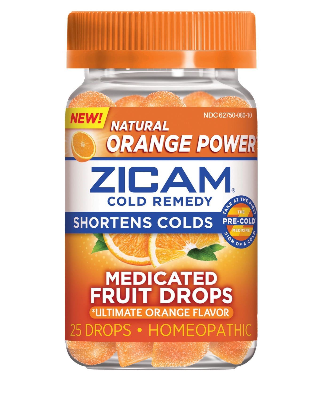 Zicam Cold Remedy, Medicated Fruit Drops, Ultimate Orange Flavor - 25 drops