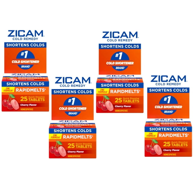Zicam Zinc Cold Remedy RapidMelts Quick Dissolve Tablets Cherry