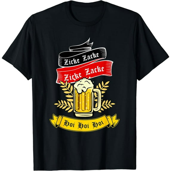 Zicke Zacke Hoi - Funny Germany Flag Oktoberfest German T-Shirt