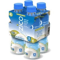 Zico 100% Natural Coconut Water, 16.9 fl oz, 4 Pack