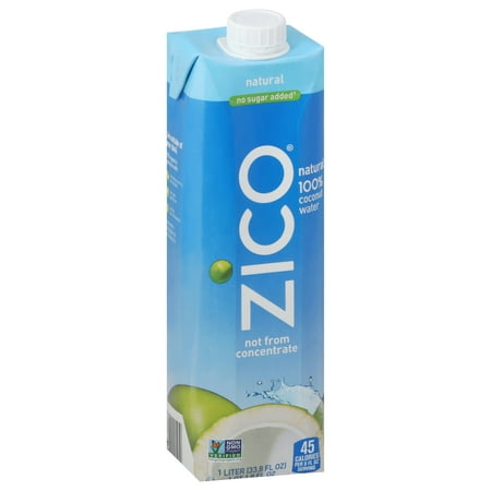 Zico Plain Coconut Water 33.8 fl oz (Pack Of 12)