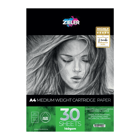 Zieler A4 11.69 x 8.27 Inch Drawing Paper Pad, 30 Sheets