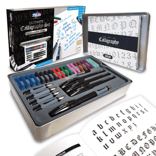 Zieler® Ultimate Calligraphy Pen Gift Set (32 pieces), Presented in a Tin Gift Box
