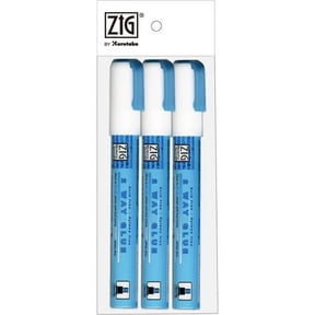 Zig 2-Way Glue Pen, Chisel Tip, Blue, 3 Pack, 5.625 Inch, 1 lb