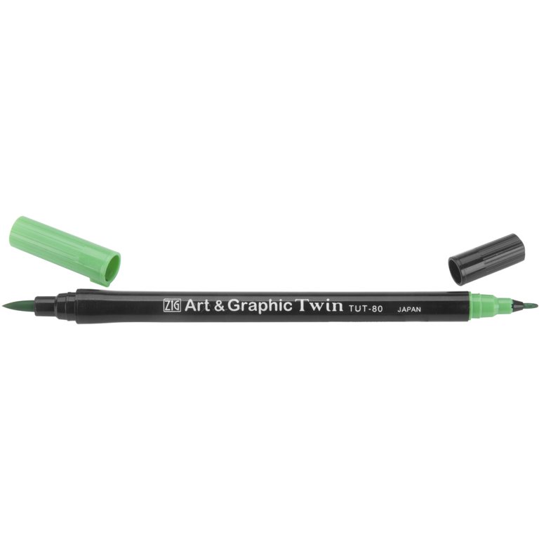 ツインマーカー 緑色 Zig Art & Graphic Twin Marker - Emerald Green - Walmart.com