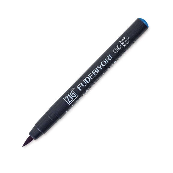 Zig Fudebiyori Brush Pen - Dull Blue