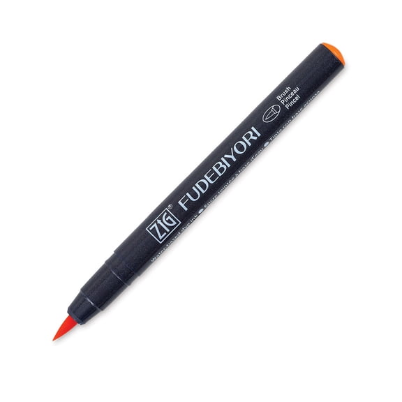 Zig Fudebiyori Brush Pen - Orange