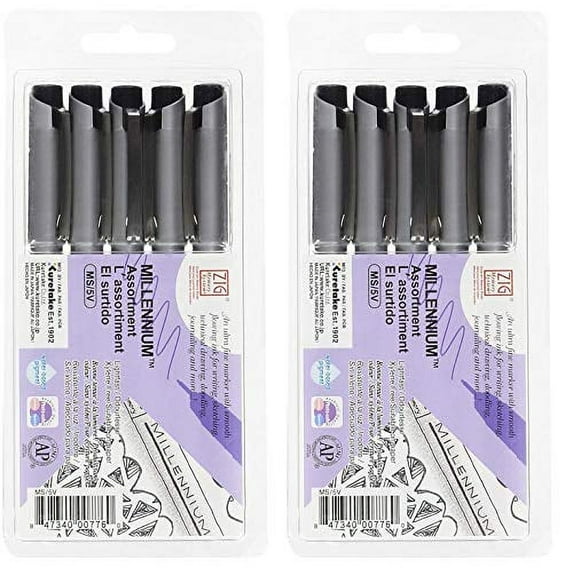 Zig Memory System Millennium Marker Assortment, Black (?wo ?ack)
