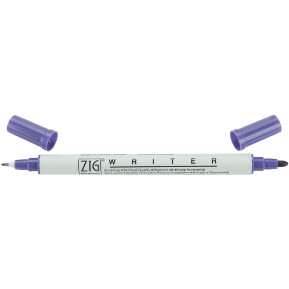 Zig Memory System Writer Dual-Tip Marker-Pure Violet