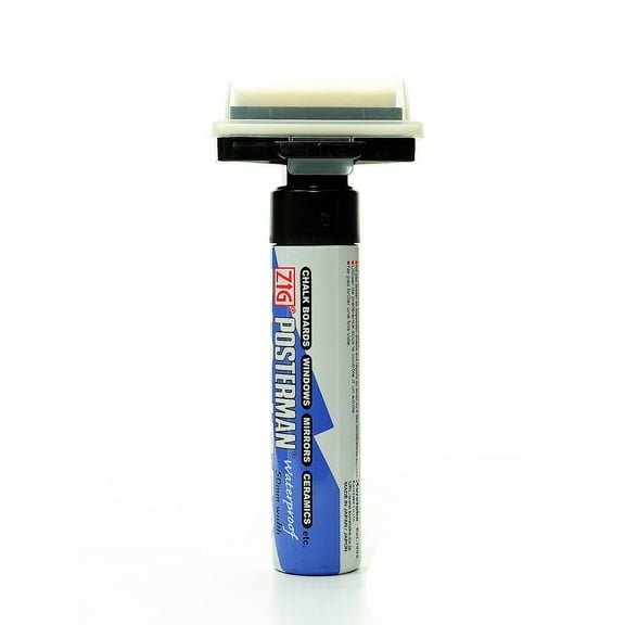 Zig Posterman Biggie Waterproof Markers Broad Tip Black 2/Pack (69104) 69104-PK2