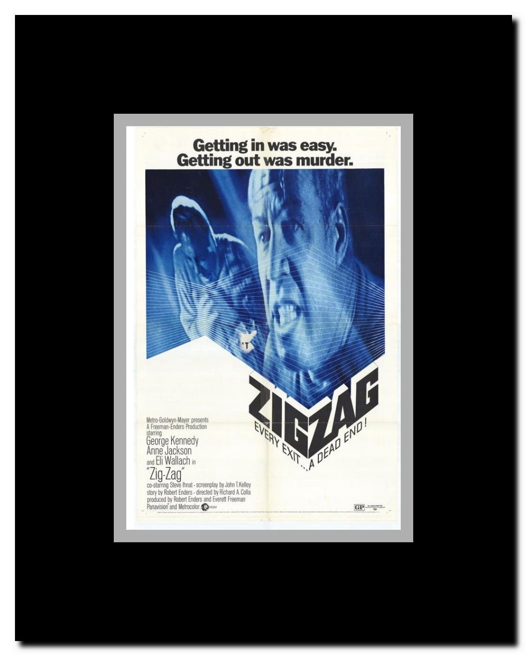 Zig-Zag Framed Movie Poster