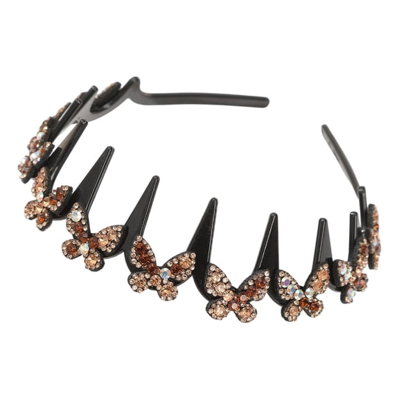 Zig Zag Headbands for Women, Flower for Women Non , Non- Wavy Hair Comb Headbands with Teeth, U-Shape High Cranium Korean Style