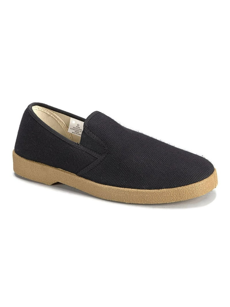 Zig Zag Men's Black Canvas Wino Slip-On Sneakers, Lightly Padded