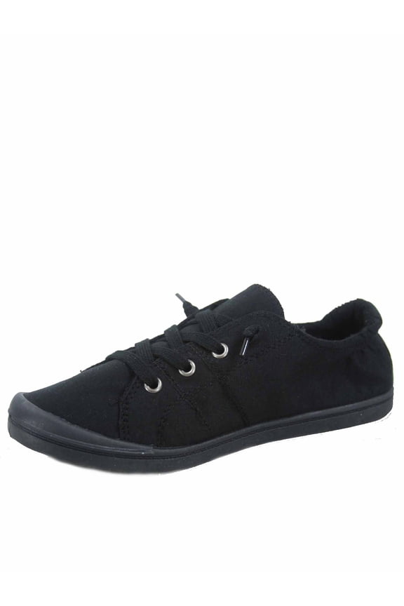 Women's Casual & Dress Shoes Round Toe Slip On Sneaker, Black, 8.5