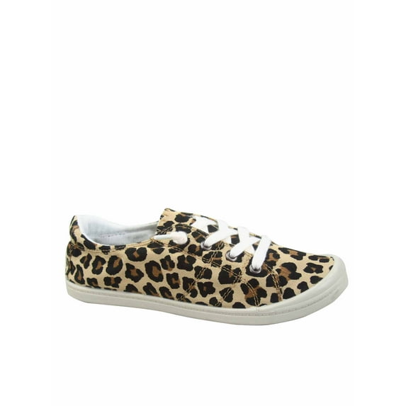 Zig-s Women's Causal Comfort Slip On Round Toe Flat Sneaker Shoes ( Leopard, 10)