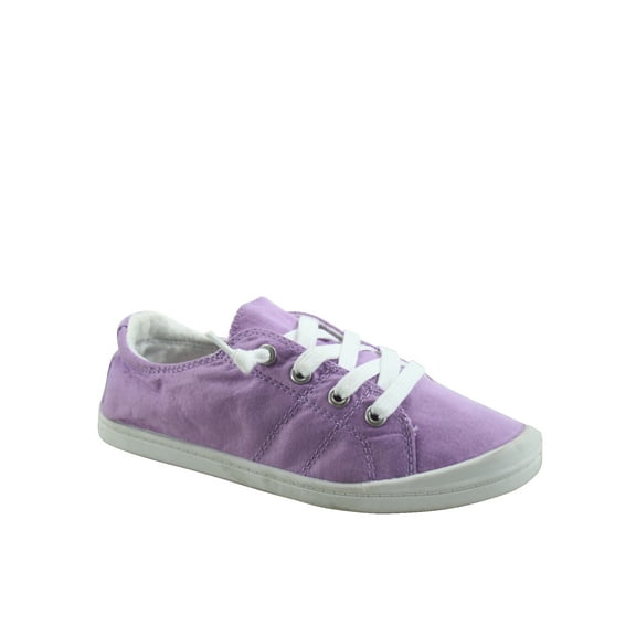 Zig-s Women's Causal Comfort Slip On Round Toe Flat Sneaker Shoes ( Purple, 10)