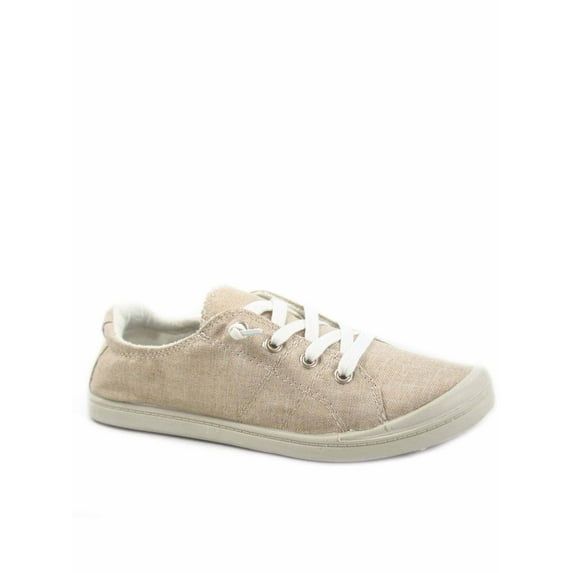 Zig-s Women's Causal Comfort Slip On Round Toe Flat Sneaker Shoes (Taupe, 11)