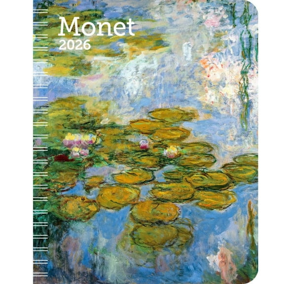 Ziga Media, Monet 2026 Engagement Planner, 6.5'' X 8.5'', 12-Month Calendar with Stapled Binding