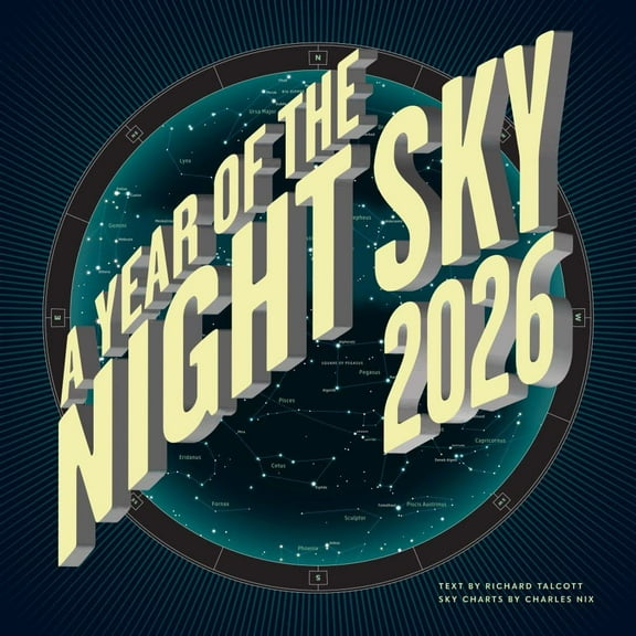 Ziga Media, Year in the Night Sky 2026 Wall Calendar, 12'' X 12'', 12-Month Calendar with Stapled Binding